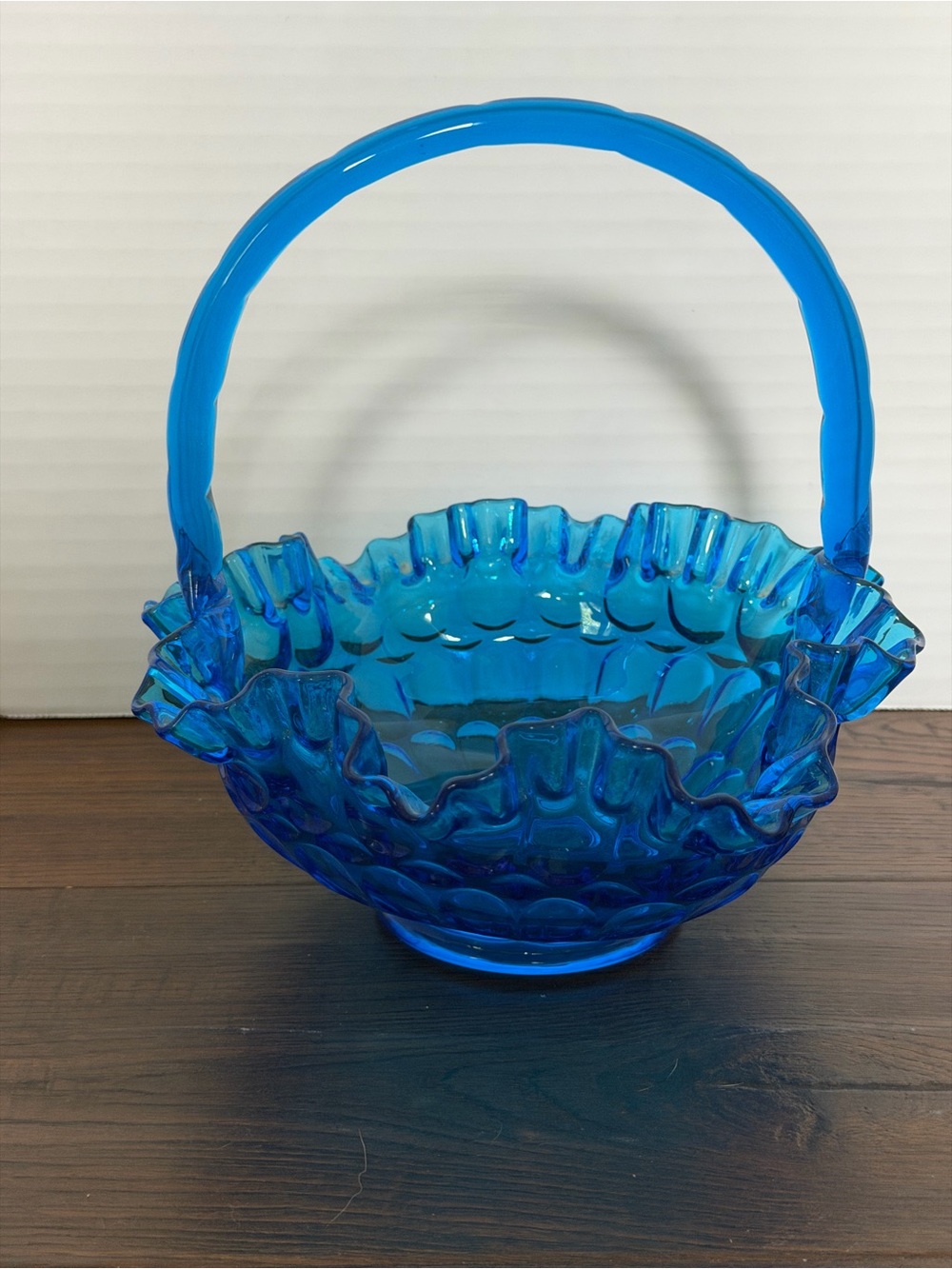 Vintage Fenton Art Glass basket